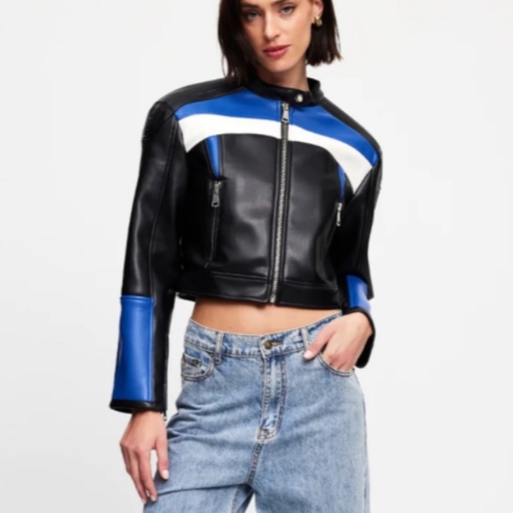 lioness nueve biker jacket size xs